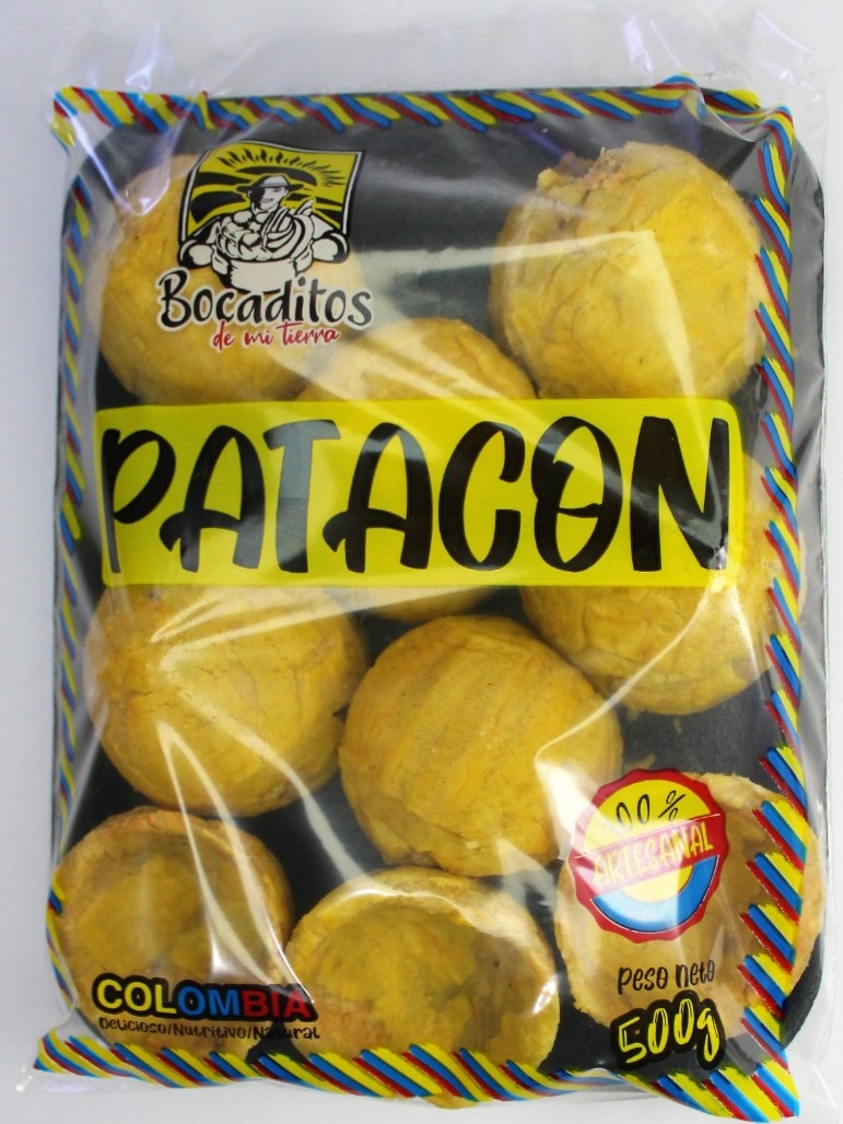 Patacón de platano verde