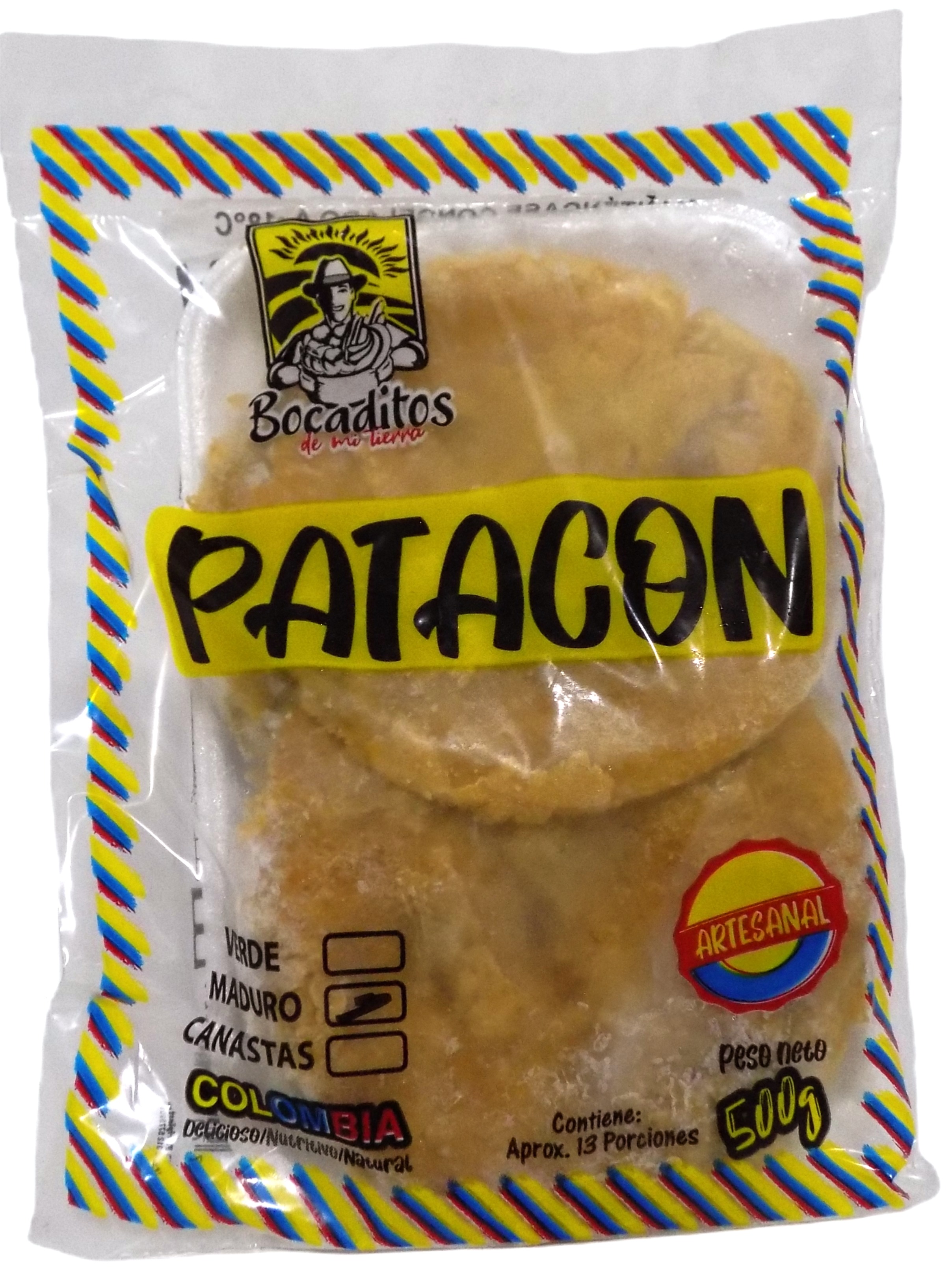 Patacón de platano verde