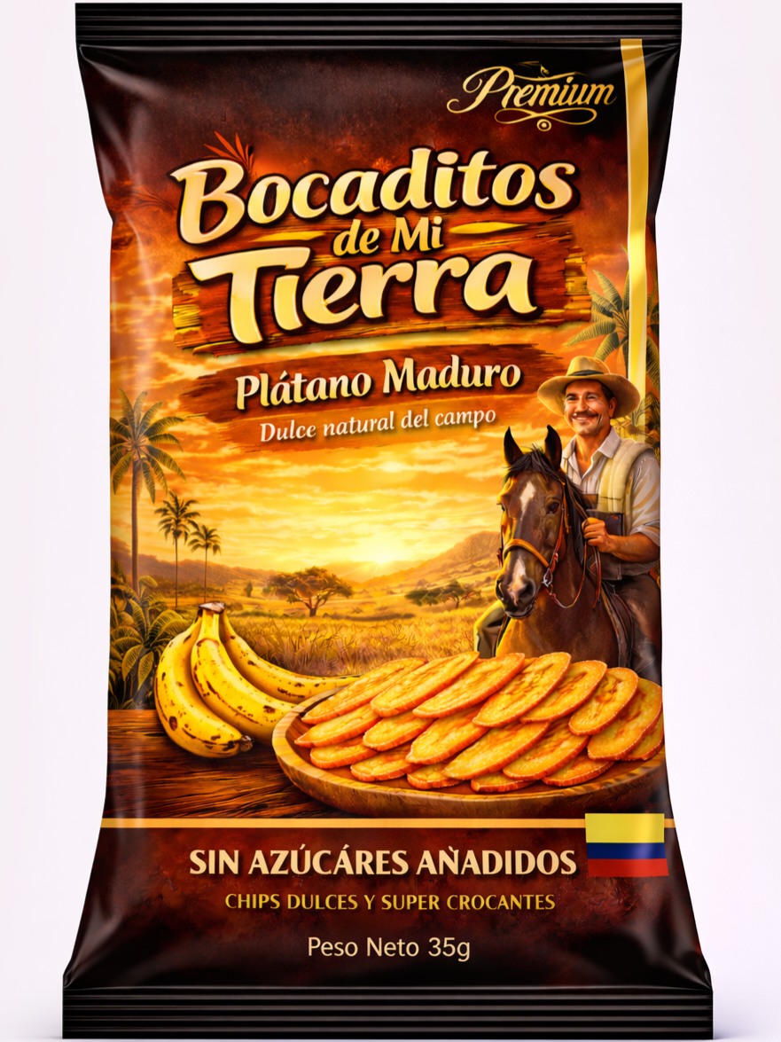 Chips de plátano maduro 35 g