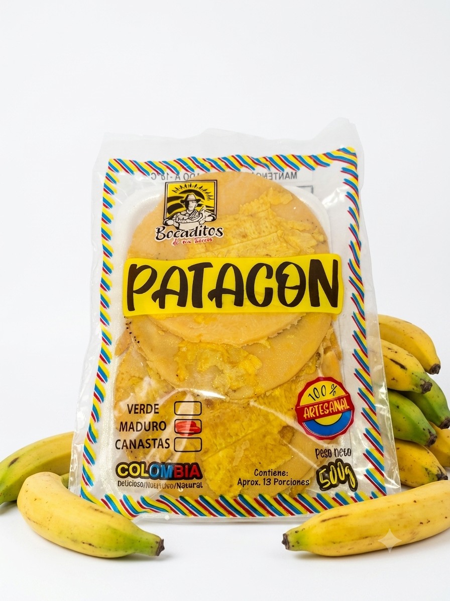 Patacón precocido de plátano maduro 500 g