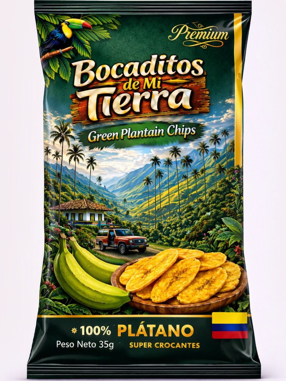 Chips de plátano verde 35 g
